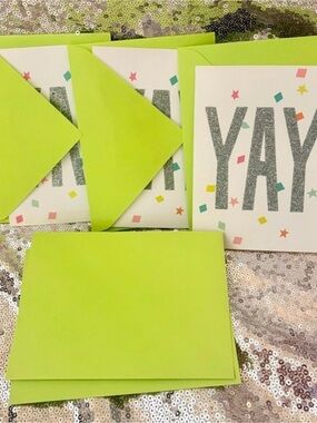 Hallmark Thank You Cards Green & White Set